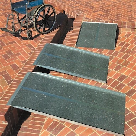Prairie View Industries Prairie View Industries 4-ft x 36-in Portable Solid Wheelchair Ramp 800 lb. Weight Capacity Maximum 8-in Rise SL436